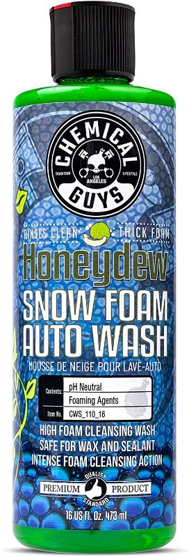 Photo 1 of Chemical Guys CWS_110_16 Honeydew Snow Foam Car Wash Soap (Works with Foam Cannons, Foam Guns or Bucket Washes), 16 oz., Honeydew Scent