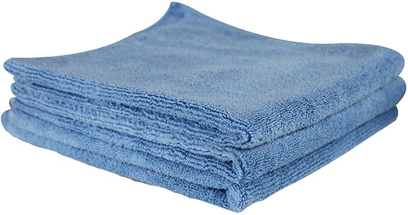 Photo 1 of Chemical Guys MICBLUE03 Workhorse 16"x16" Professional Microfiber Towel, Blue