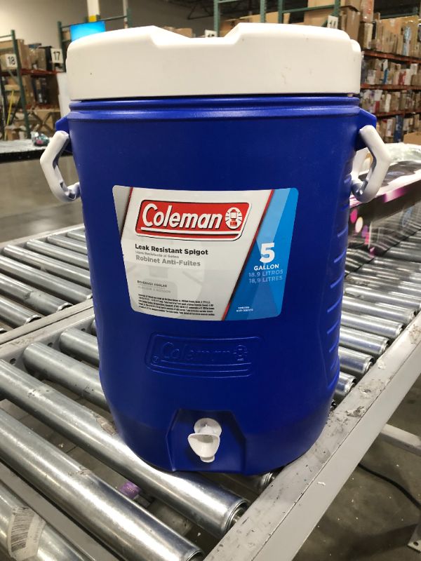 Photo 2 of Coleman Hard Sided Premium Beverage Cooler - Blue