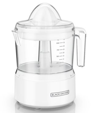 Photo 1 of BLACK+DECKER 32oz Citrus Juicer with Self-reversing Cone, White, CJ650W