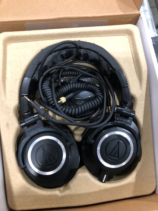Photo 2 of Audio-Technica ATH-M50x Closed-Back Studio Monitoring Headphones Black