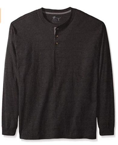 Photo 1 of Hanes Men's Beefy Long Sleeve Henley Shirt