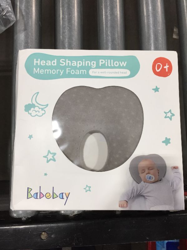 Photo 2 of Baby Pillow for Newborn Infant(0-12months),Flat Head Prevention 3D Memory Foam Can Support Head & Neck Pillow,Head Shaping Pillow,Heart Shaped