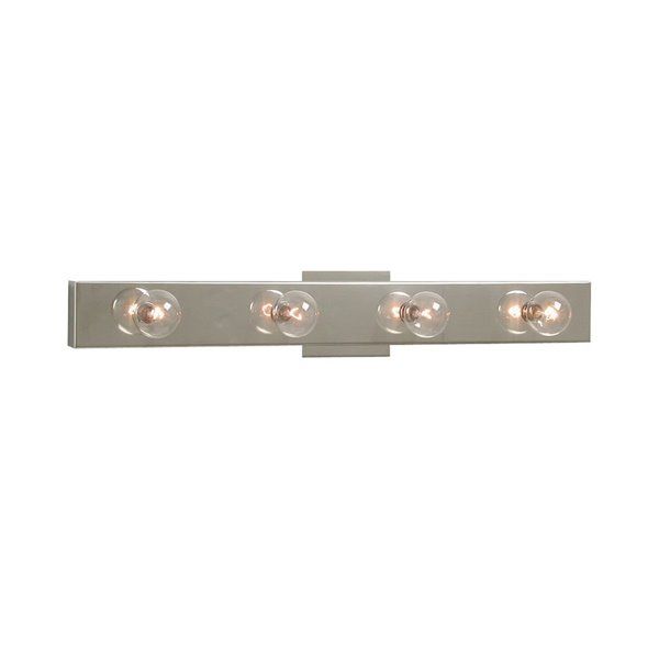 Photo 1 of Filament Design Negron 4-Light Polished Chrome Incandescent Bath Vanity Light