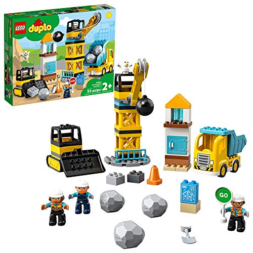 Photo 1 of LEGO DUPLO Construction Wrecking Ball Demolition 10932 Toy for Preschool Kids; Building and Imaginative Play with Construction Vehicles; Great Develop
