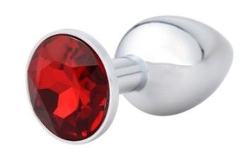 Photo 1 of Anal Plug with Red Diamond red