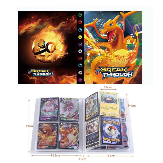 Photo 1 of 240PC Break Through Pokemon Kaarten Cards Album Book Card DIY Collectors Loaded List Holder Binder Folder Toys Pokeball