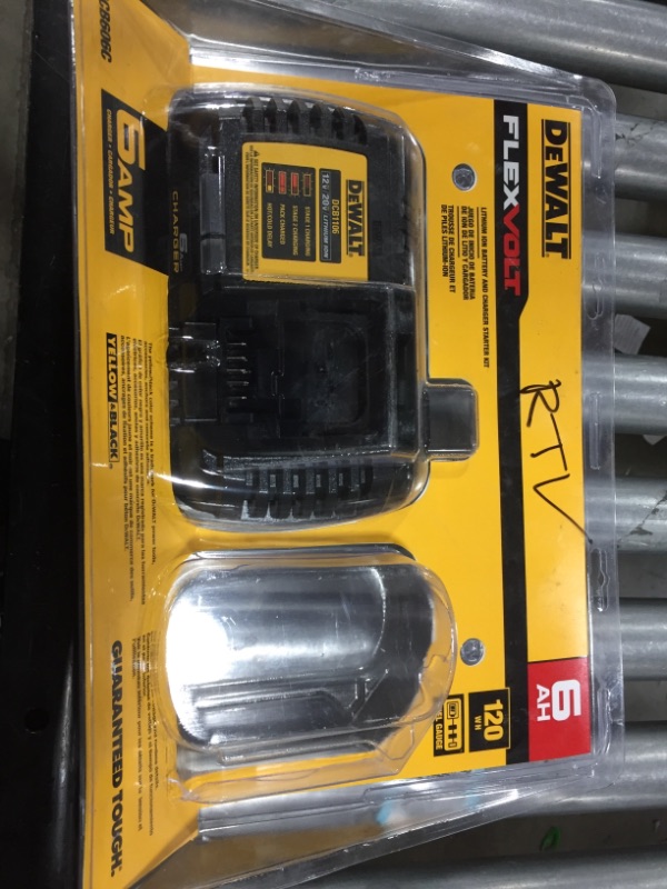 Photo 2 of Dewalt DCB606C FLEXVOLT 20V/60V MAX Lithium-Ion Battery and Charger Starter Kit