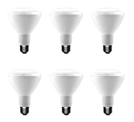 Photo 1 of 65-Watt Equivalent BR30 Dimmable LED Light Bulb Soft White (6-Pack)