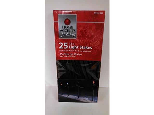 Photo 1 of home accents holiday 25 ct. universal 12 in. light stakes
