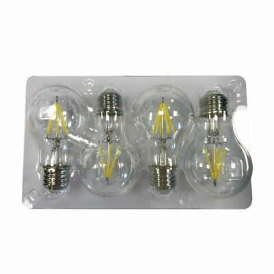 Photo 1 of EcoSmart 60W Equiv. A19 Dimmable Clear Vintage Style LED Bulb Daylight 4 Bulbs
