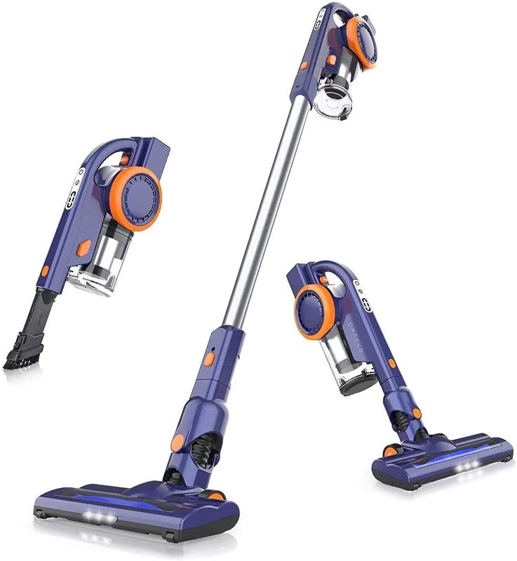 Photo 1 of ORFELD Cordless Vacuum Cleaner, 20000Pa Stick Vacuum 4 in 1, Lightweight, Up to 50 Minutes Runtime, with Dual Digital Motor for Deep Clean Whole House, EV679
