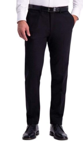 Photo 1 of Haggar Men's Premium No Iron Khaki Slim Fit Flat Front Casual Pant 32wx32L
