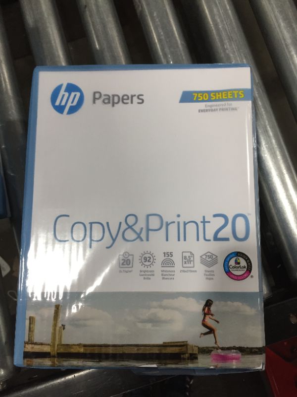 Photo 2 of HP Printer Paper | 8.5 x 11 Paper | Copy &Print 20 Lb | 1 Bulk Pack - 750 Sheets | 92 Bright | Made in USA - FSC Certified 