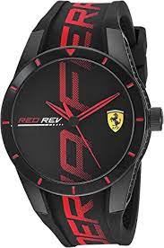 Photo 1 of Ferrari Men's Quartz Watch with Silicone Strap, Black  (Model: 0870032)