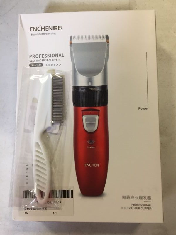 Photo 1 of ENCHEN Sharp Hair Trimmer Electric Hair Cutter Home USB Fast Charging Hair Clipper Cordless Rechargeable   4pk