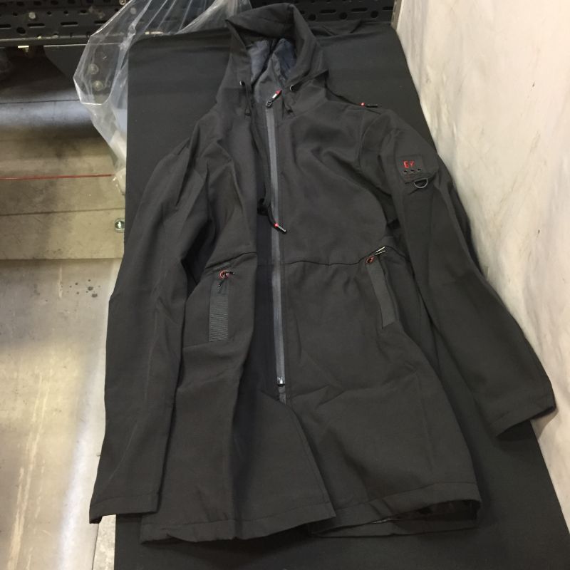 Photo 1 of Generic Black Hooded Coat. 4XL