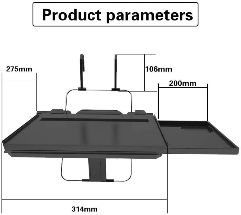 Photo 3 of ElfAnt Car Steering Wheel Seat Tray for Writing Laptop Dining Food Drink Work

