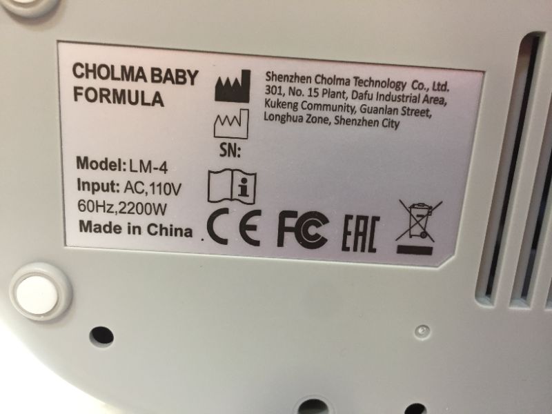 Photo 4 of CHOLMA FORMULA MAKER LM-4