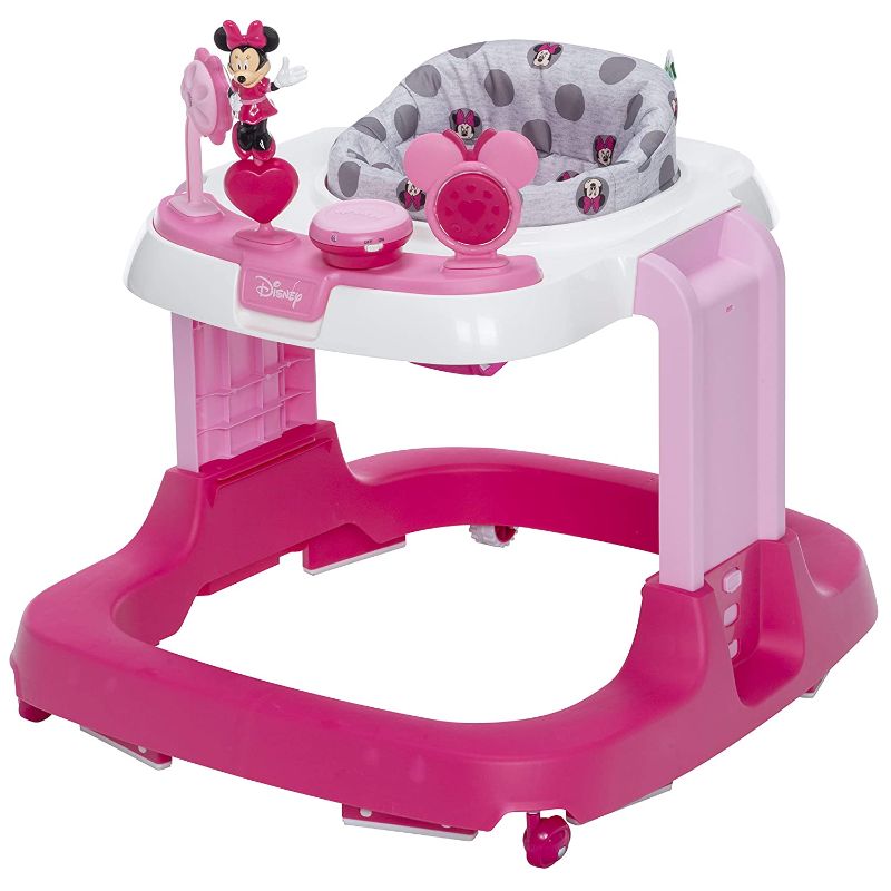 Photo 2 of Disney Baby Ready, Set, Walk! DX Developmental Walker, Minnie Grey Dots
