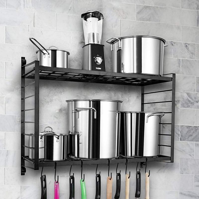 Photo 1 of Bestvida Sparkworks 2-tiered Wall Mounted Pot Rack
