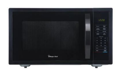 Photo 1 of 1.6 cu. ft. Countertop Microwave in Black with Gray Cavity
