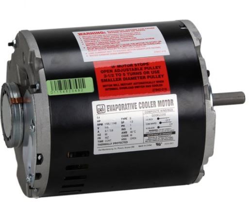 Photo 1 of 1/3 HP 2 Speed Evaporative Cooler Motor