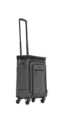 Photo 1 of 21" rolling carry-on luggage w/ top expansion section & laptop section - Dark gray
