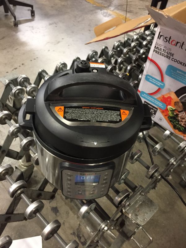Photo 1 of Instant Pot DUO Plus 3 Qt 9-in-1 Multi- Use Programmable Pressure Cooker, Slow Cooker, Rice Cooker, Yogurt Maker, Egg Cooker, Sauté, Steamer, Warmer, and Sterilizer