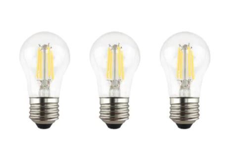 Photo 1 of 60-Watt Equivalent A15 Dimmable Clear Glass Decorative Filament LED Vintage Edison Light Bulb Daylight (12-Pack)
