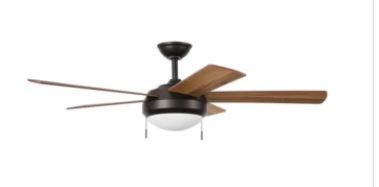 Photo 1 of Hampton Bay Claret 52 in. Indoor Oil Rubbed Bronze Ceiling Fan - New
