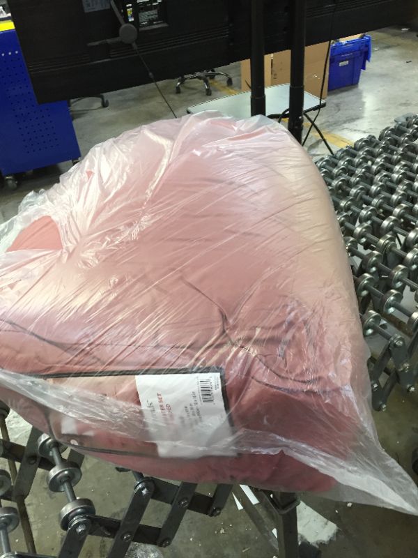 Photo 1 of Modern Threads 4-Piece Garment-Washed Comforter Set Beck Dark Rose King.