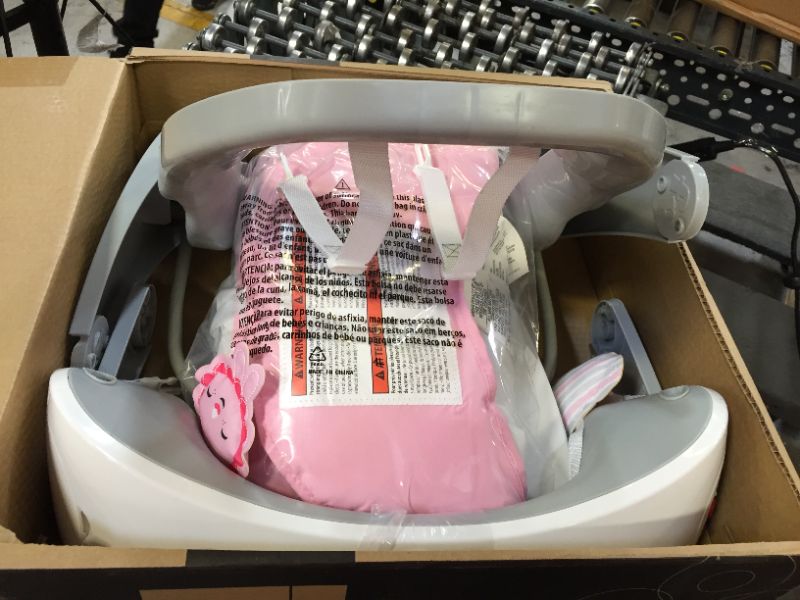 Photo 1 of Fisher Price Deluxe Take Along 2 in 1 Soothing Baby Swing & Seat, Pink
