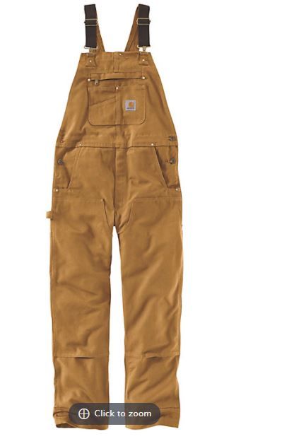 Photo 1 of Carhartt Men's R01 Duck Bib Overall 40x30