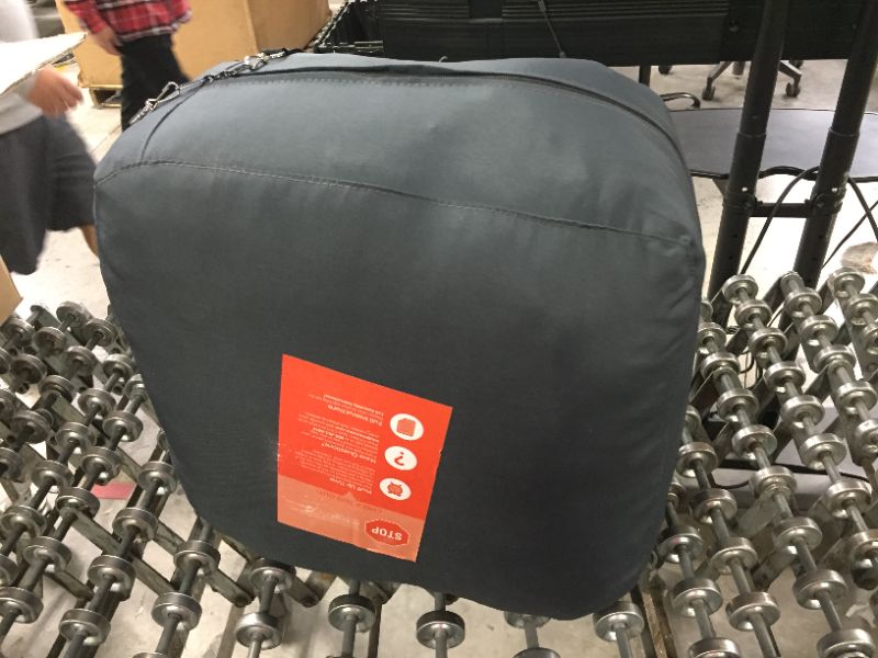 Photo 2 of Chill Sack Bean Bag Chair: Giant 4' Memory Foam Furniture Bean Bag - Big Sofa with Soft Micro Fiber Cover - Charcoal
