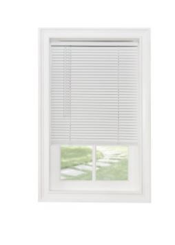 Photo 1 of Achim GII Morningstar Indoor Cordless White Vinyl Light Filtering Window Mini Blind, 72" L x 27" W
