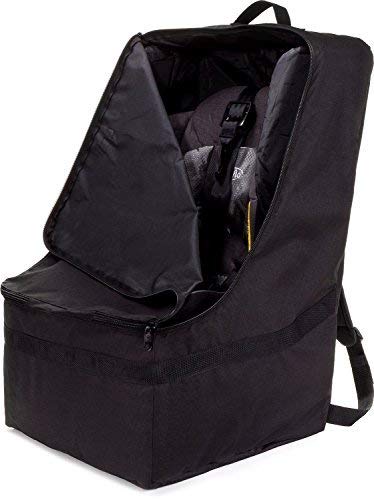 Photo 1 of Zohzo Car Seat Travel Bag - Adjustable Padded Backpack for Car Seats (Black)
