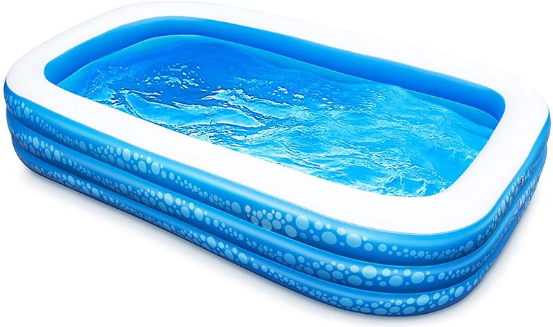 Photo 2 of BLUE RECTANGULAR INFLATABLE POOL 