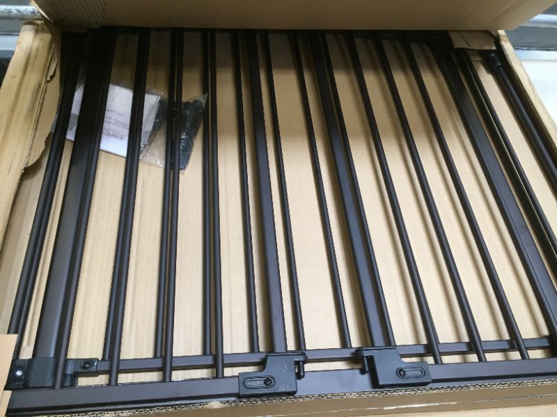 Photo 2 of North States Deluxe Décor Wall Mounted Pet Gate Medium Matte Bronze 38.3" - 72" x 30" (ITEM IS DIRTY)