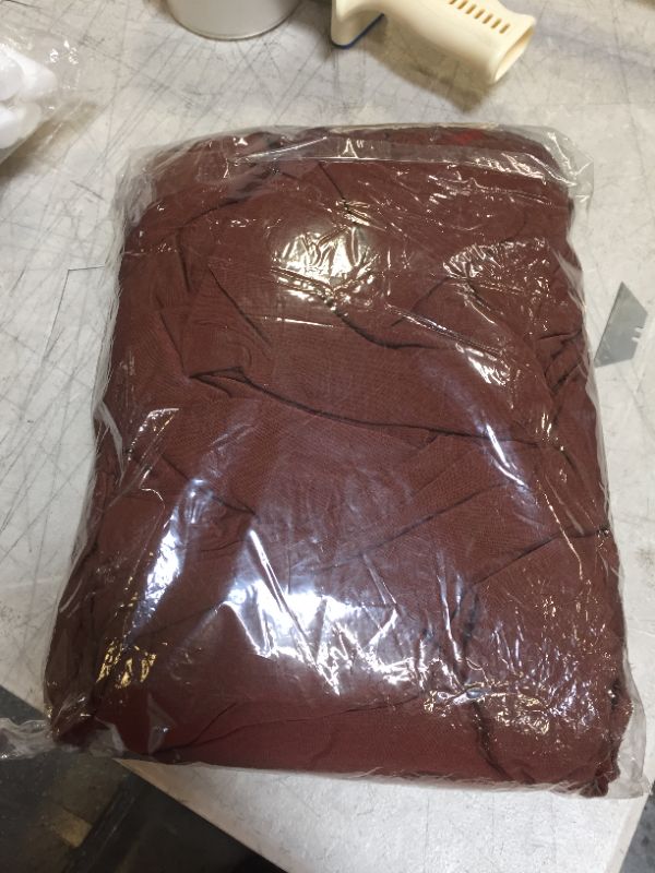 Photo 1 of 3 SEATER STRETCH COUCH COVER - BROWN - 195-230CM
