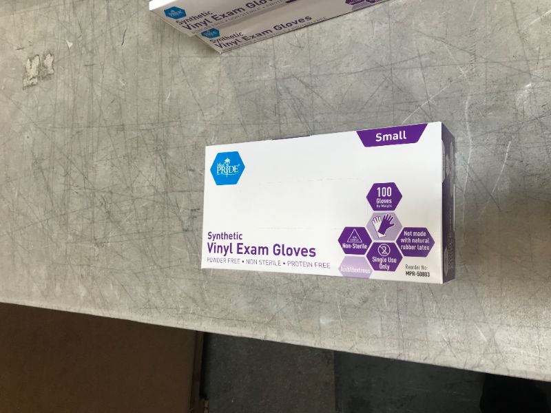 Photo 1 of Medpride Synthetic Nitrile-Vinyl Blend Exam Glove SIZE SMALL 