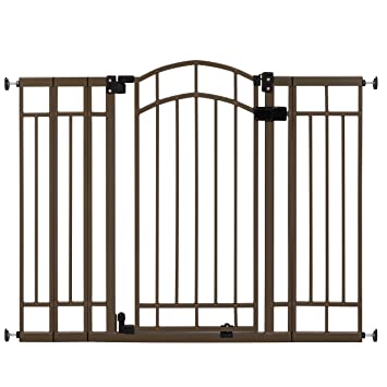 Photo 2 of Summer Multi-Use Decorative Extra Tall Walk-Thru Baby Gate, Metal, Bronze Finish - 36” Tall, Fits Openings up to 28.5” to 48” Wide, Baby and Pet Gate for Doorways and Stairways
