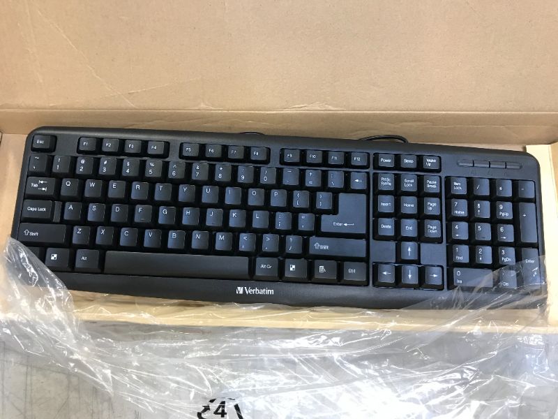 Photo 2 of VERBATIM AMERICA, LLC SLIMLINE CORDED USB KEYBOARD AND MOUSE-BLACK 99202