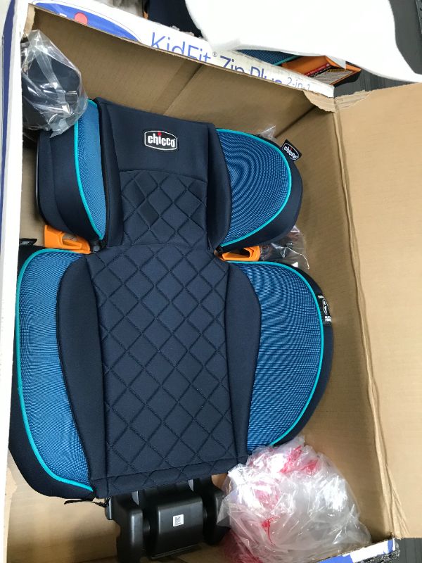Photo 1 of Chicco KidFit Zip Plus 2-in-1 Belt Positioning Booster Car Seat - Seascape
