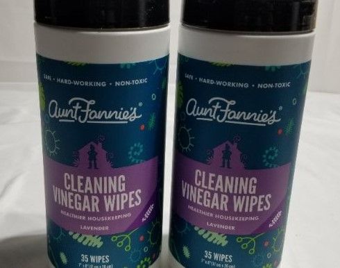 Photo 1 of Aunt Fannie's Vinegar Cleaning Wipes, 35 Count (Lavendar, 2 Pack)