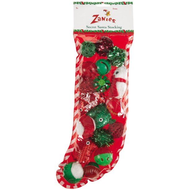 Photo 1 of Zanies Secret Santa Stockings with 18 Cat Toys