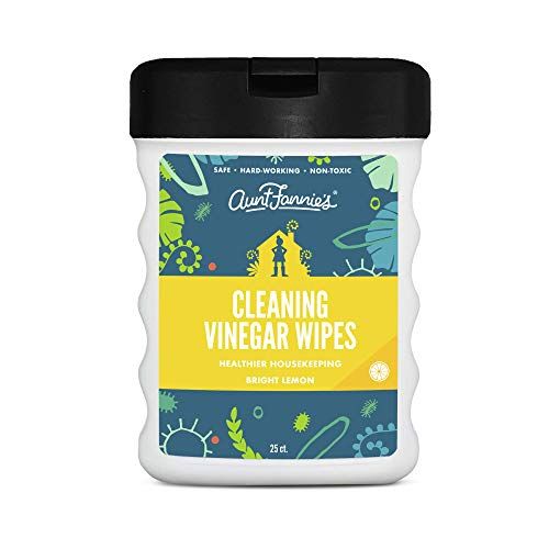 Photo 1 of Aunt Fannie's Travel Size Vinegar Cleaning Wipes, 25 Count (Bright Lemon, Single Pack)