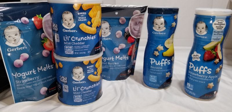 Photo 1 of gerber mixed snacks for toddlers   best by 12/2021