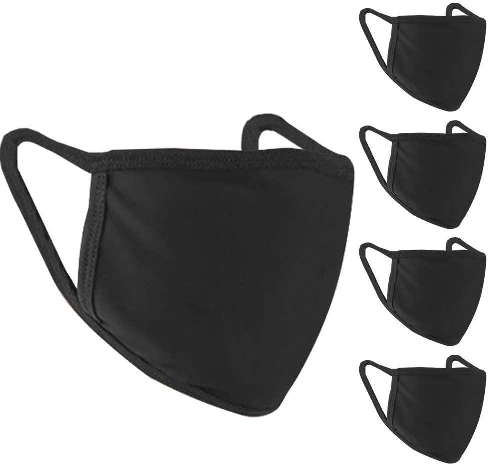 Photo 1 of :Premium Cloth Face Mask Black Small 5 pack