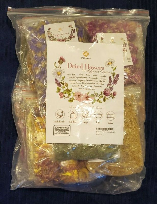 Photo 1 of Decoporn Lots! Real Dried Flowers Petal Soap Candle Making bath Decor
